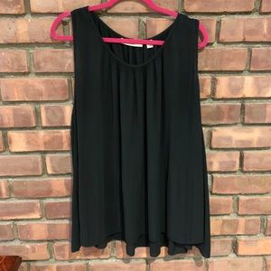 Stylish pleated tank shirt